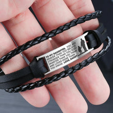Load image into Gallery viewer, Daddy to daughter woven steel bracelet